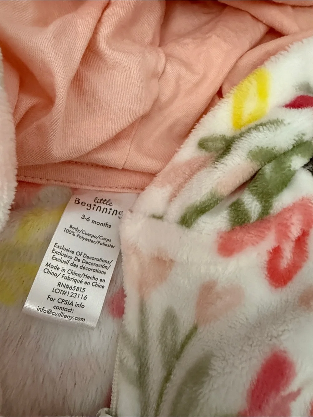 Baby robe and warm jumpsuits size 3 months